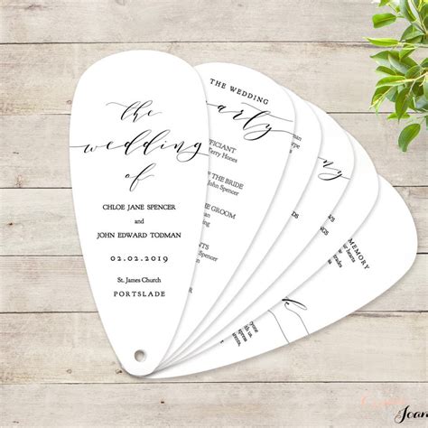 Wedding Fans Templates