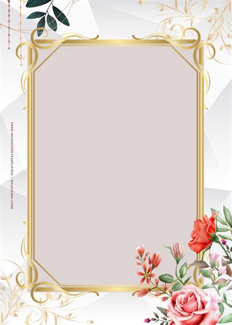 Wedding Invitation Background Template 7