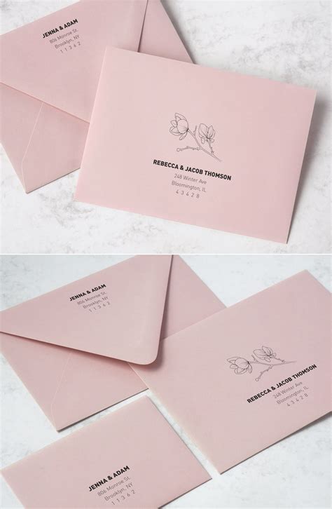 Wedding Invitation Envelope Templates