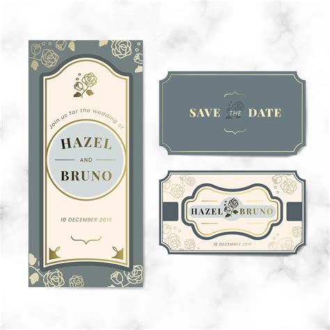 Wedding Invitation Label Creation Example