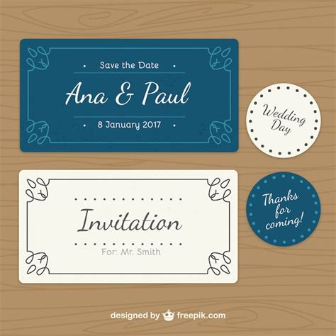 Watercolor Wedding Invitation Label