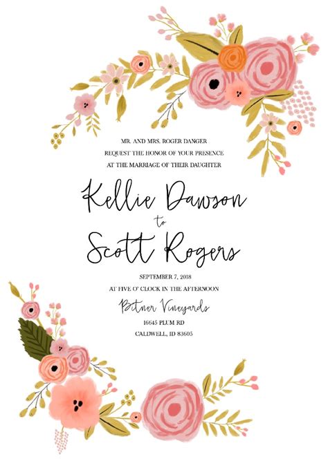 Wedding Invitation Templates Gallery