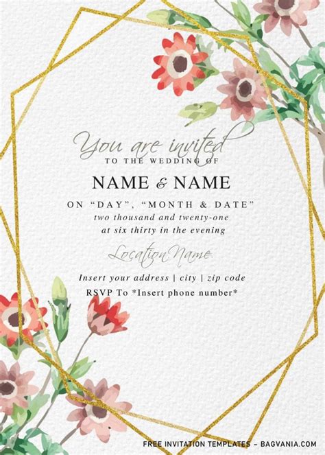 Wedding Invitation Templates Word