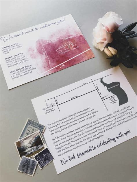 Wedding Invitation with Map