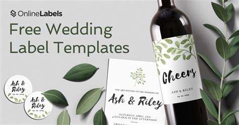 Wedding Label Template 1