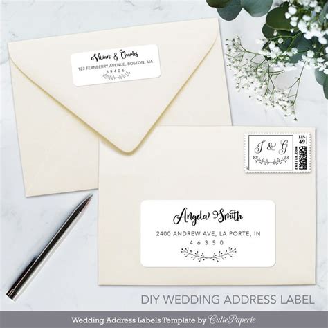 Benefits of using wedding mailing labels templates