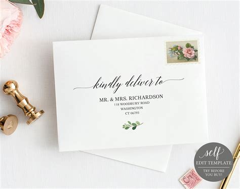 Wedding mailing labels templates example 1