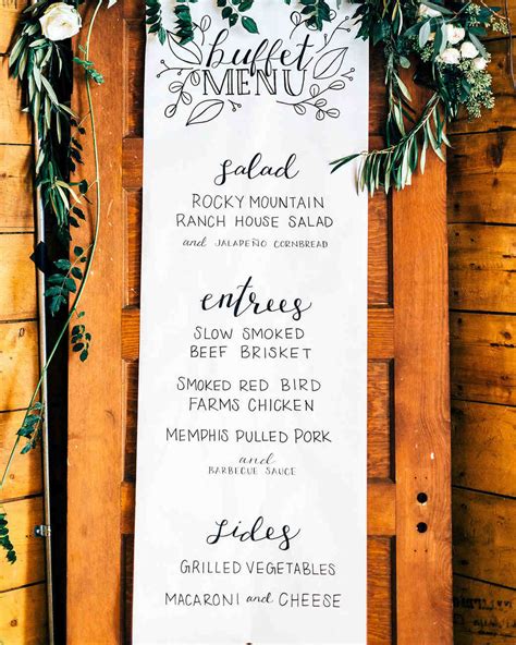 Wedding Menu Ideas Gallery 2