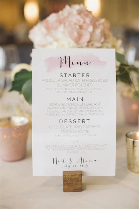 Wedding Menu Ideas and Inspiration