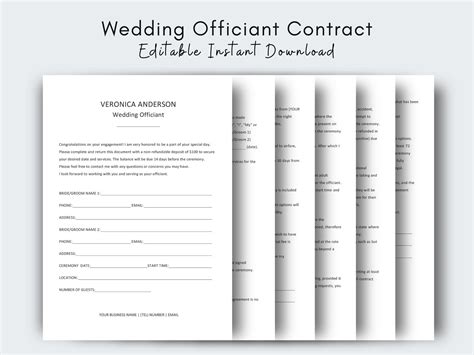 Wedding Officiant Template 2