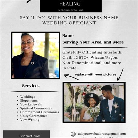 Wedding Officiant Template 7