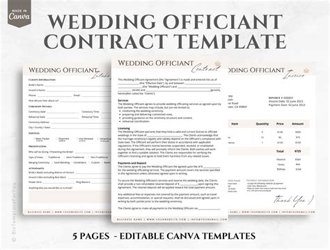 Wedding Officiant Template 8