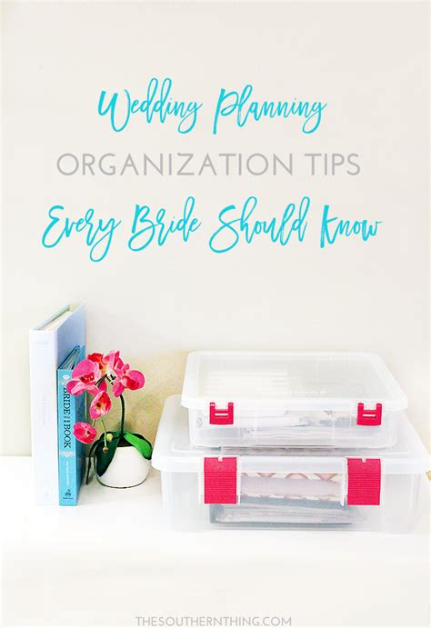 Wedding organization tips