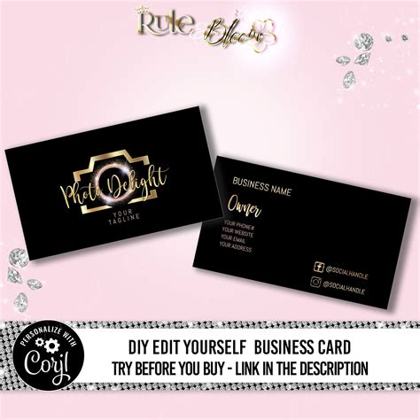 Wedding Photo Booth Business Card Template