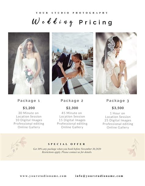 Wedding Photography Pricing