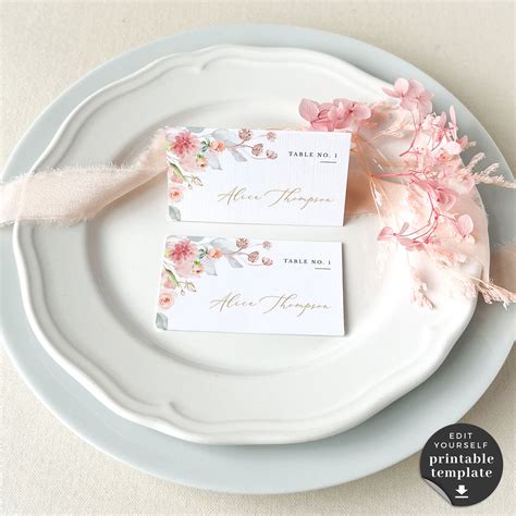 Wedding Place Card Template 8