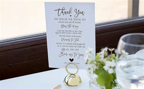 Wedding place card template with photo