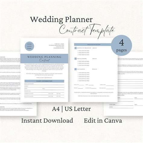 Wedding Planner Services Agreement Template