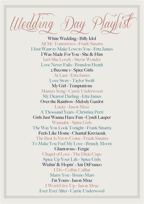 Wedding Playlist Ideas