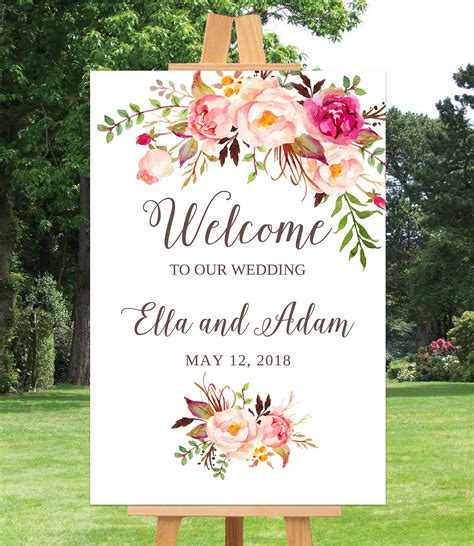 Designing Wedding Printable Signs