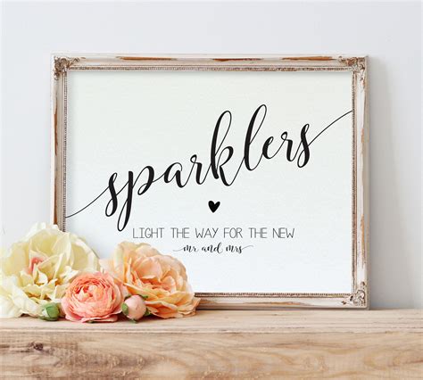 Ideas for Personalized Wedding Printable Signs