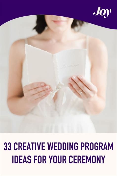 Wedding Program Ideas and Inspiration