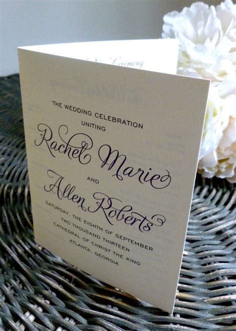 Wedding Program Inspiration 1