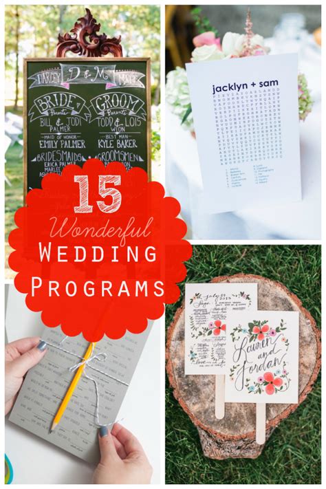 Wedding program printing tips