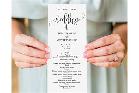 Wedding Program Template 6