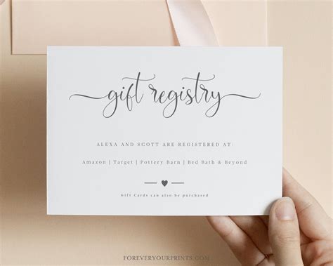 Cash and Gift Cards for Wedding Registry