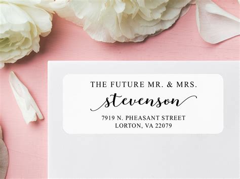 Wedding Return Address Label Design 1