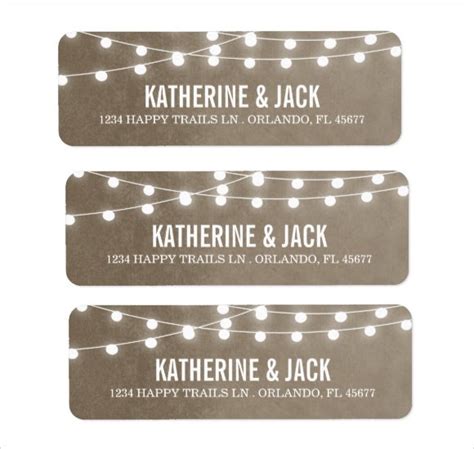 Wedding Return Address Labels Templates Gallery 9