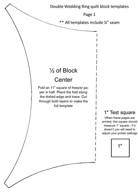 Wedding Ring Quilt Templates Pdf