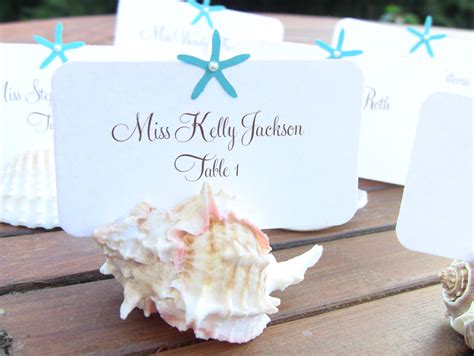 Beach Wedding Seating Card Ideas