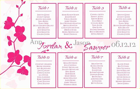 Wedding Seating Chart Excel