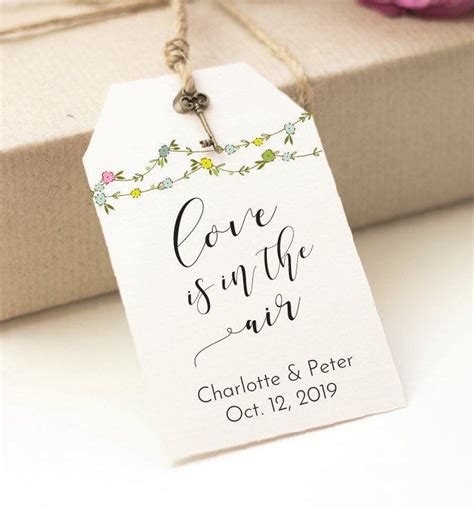 Wedding Shower Favors Template