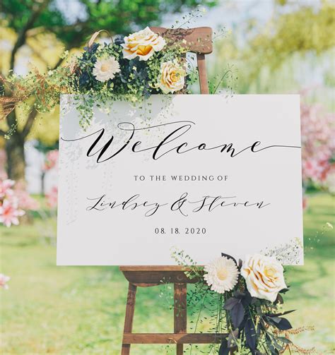 Wedding Sign Template Example 1