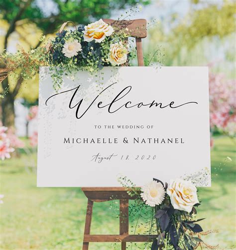 Wedding Sign Template Example 4