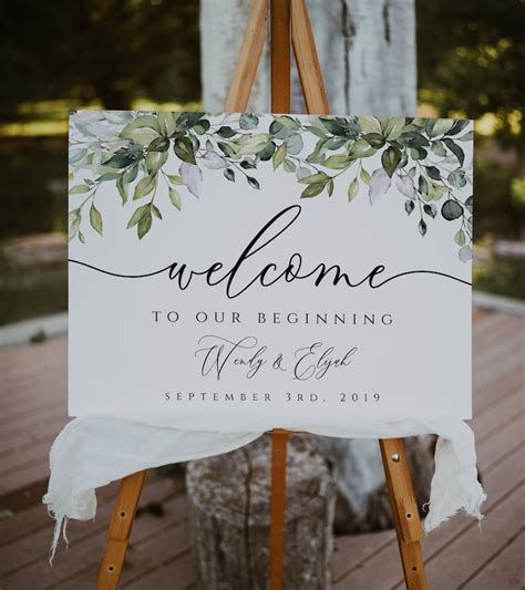 Wedding Sign Templates Etsy