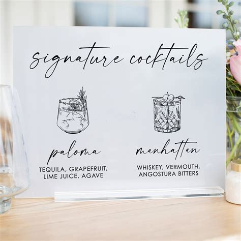 Wedding Signature Drink Sign