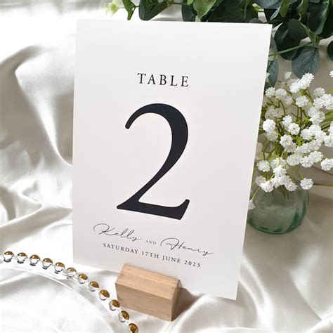 Wedding Table Name Card Design