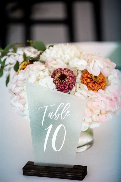 Seaside Wedding Table Numbers