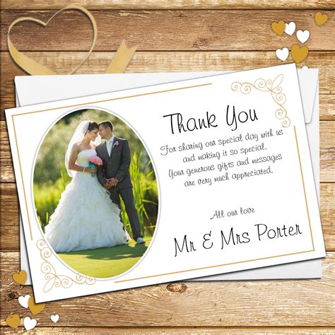 Wedding Thank You Card Template