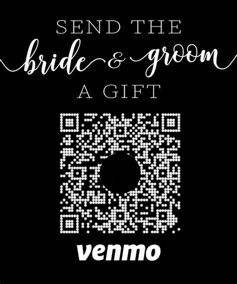 A screenshot of a wedding Venmo template