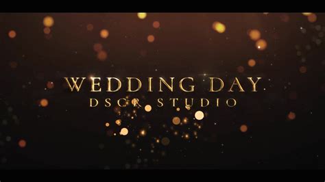 Beautiful wedding video intro template