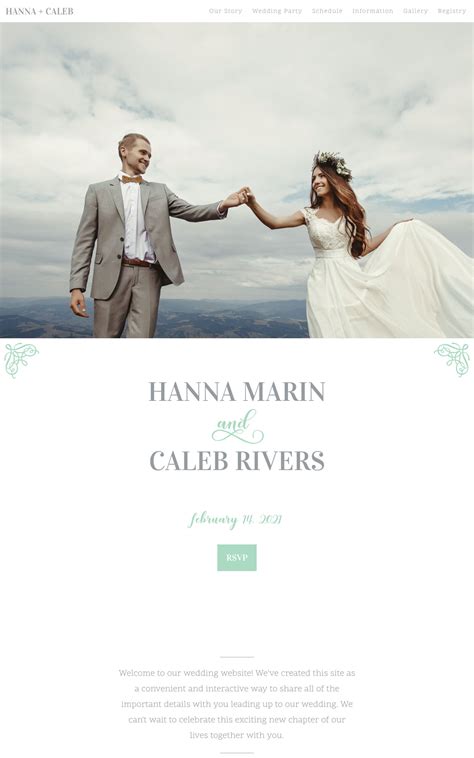 5 Free Wedding Website Insert Card Templates