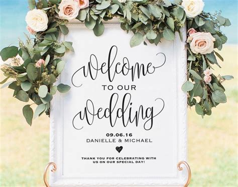 Wedding Welcome Poster Templates