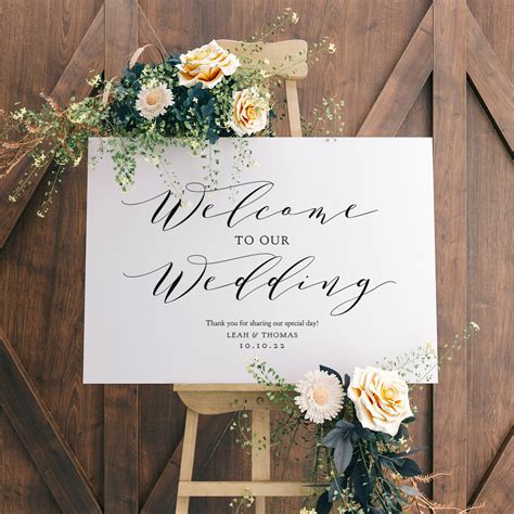 Wedding Welcome Sign