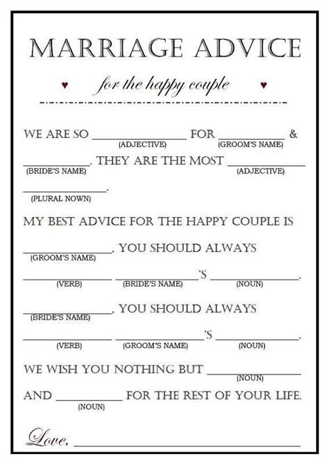 Wedding Mad Libs Generator