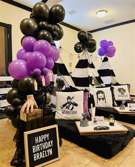 Wednesday Addams Birthday Party Ideas